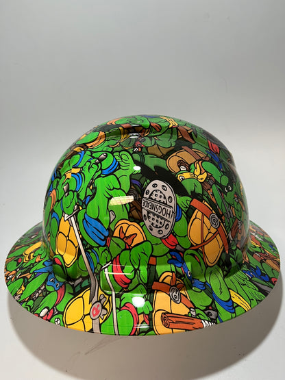 Full Brim Hard Hat Hydro Dipped Teenage Mutant Ninja Turtles
