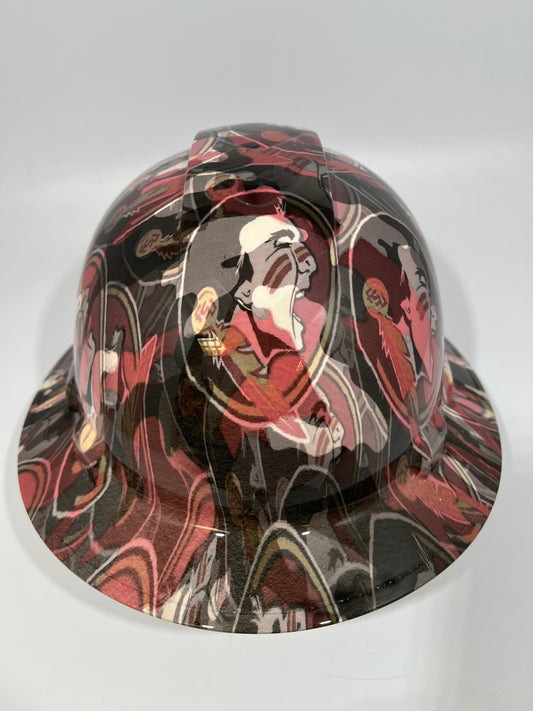 Full Brim Hard Hat Hydro Dipped WASHINGTON COMMANDERS CAMO