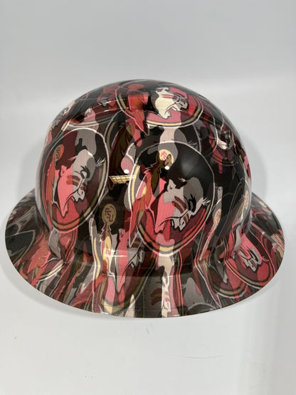 Full Brim Hard Hat Hydro Dipped WASHINGTON COMMANDERS CAMO