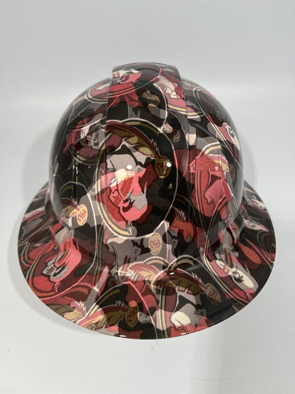 Full Brim Hard Hat Hydro Dipped WASHINGTON COMMANDERS CAMO