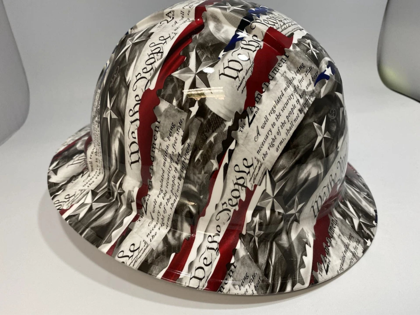 Full Brim Hard Hat Hydro Dipped 2ND AMMENDMENT WE THE PEOPLE