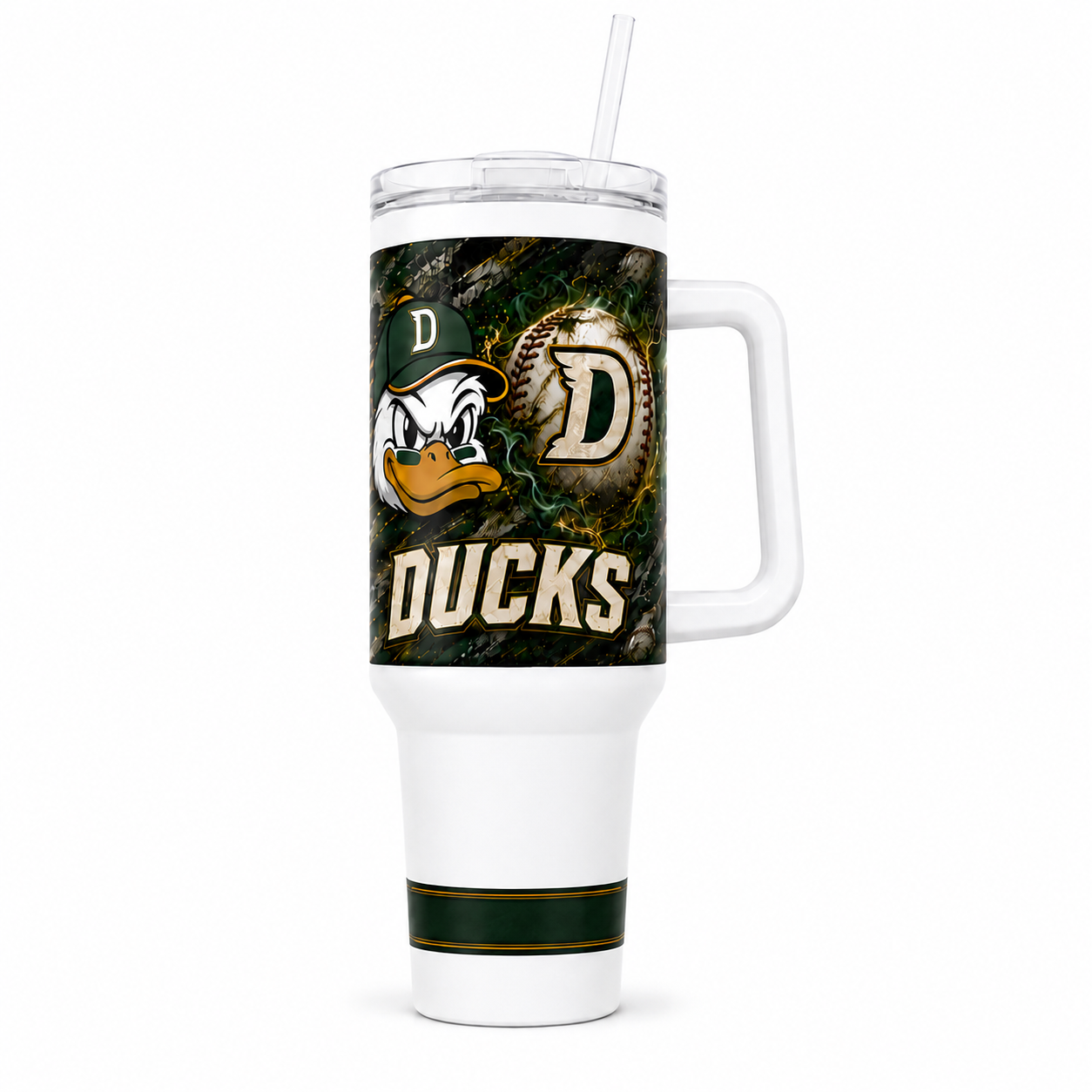 Ducks Baseball 40oz handled team tumbler