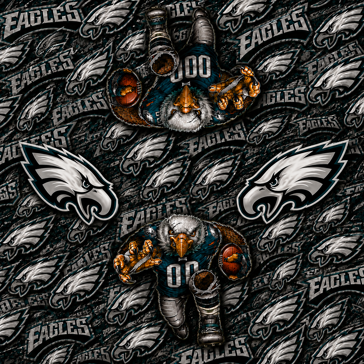EAGLES FATHEAD Full Brim Hard Hat