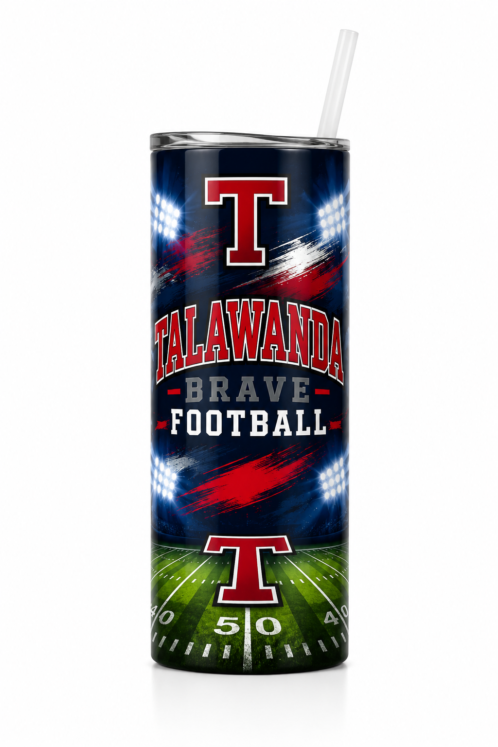 Talawanda Brave Football 20oz tumbler