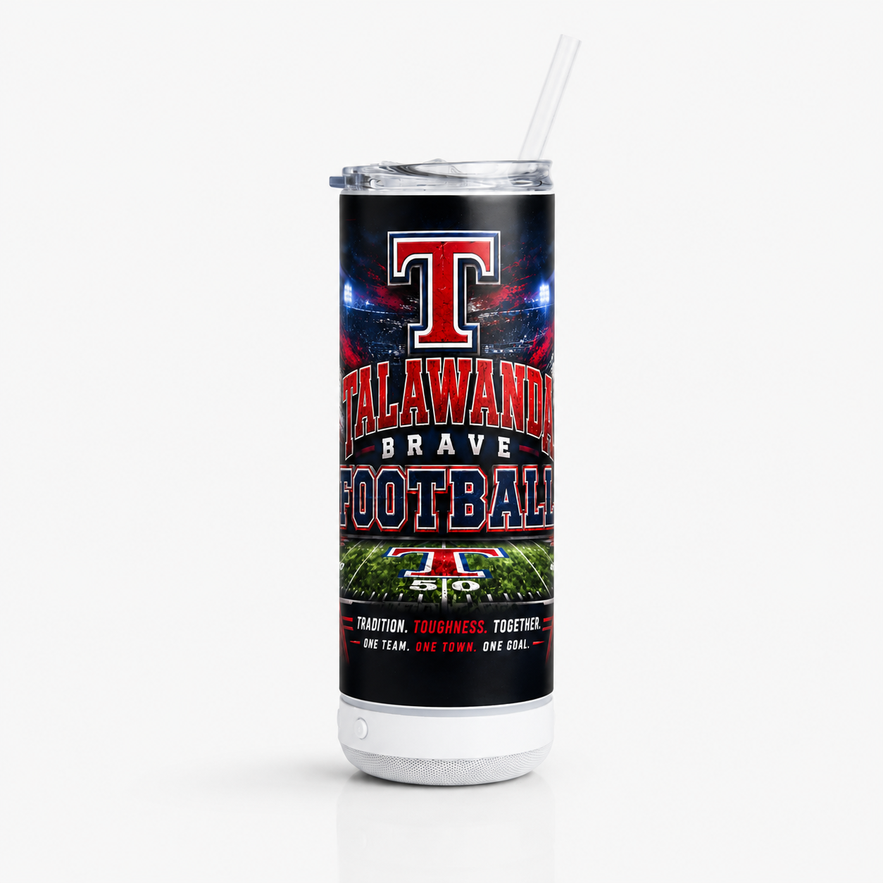 Talawanda Brave Football 20oz speaker tumbler