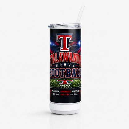 Talawanda Brave Football 20oz speaker tumbler
