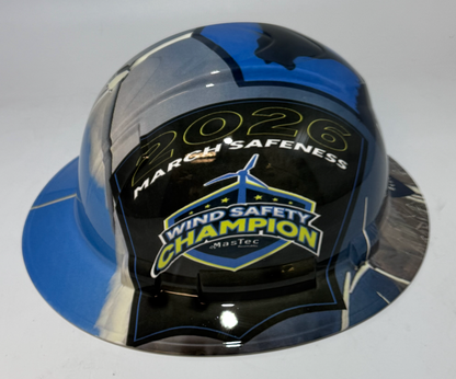 Full Brim Hard Hat Hydro Dipped MULQUEENEY