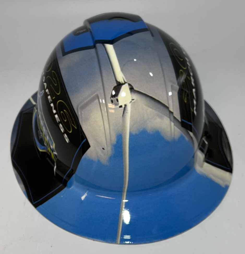 Full Brim Hard Hat Hydro Dipped MULQUEENEY