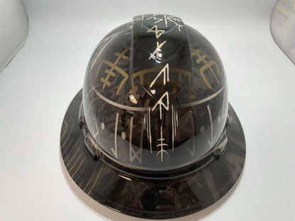 Badass hard hat with a Hydro dipped design 