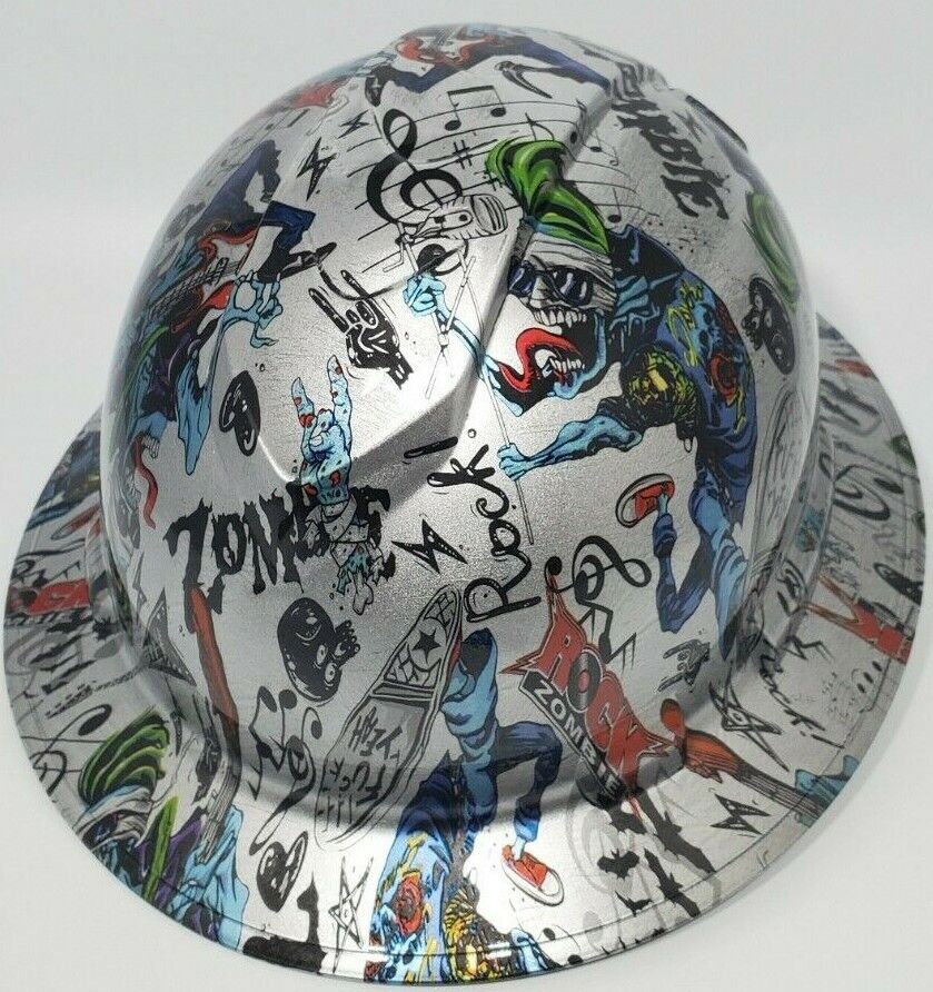 Bad ass hardhat with a fun hydro dipped design