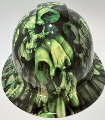 Bad ass hardhat with a hydro dipped skull design