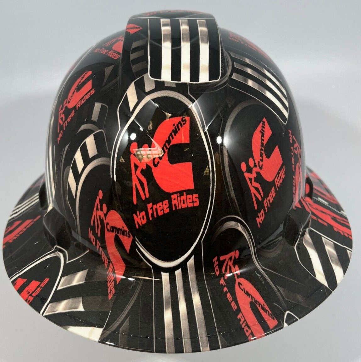 Badass hard hat with a Hydro dipped design 